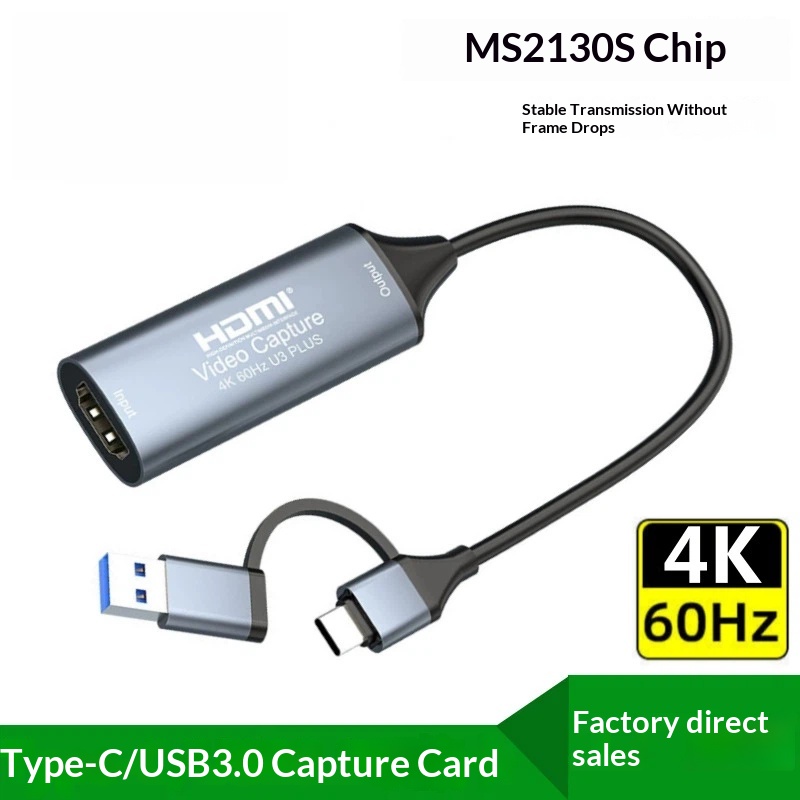 Hdmi Cable - USB3.0 Video-Aufnahmekarte 4K 60Hz Typ C