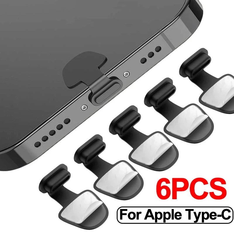 Usb C Hub - 1/4/6 Stück Ladeanschluss-Staubschutz-Stecker für iPhone Samsung