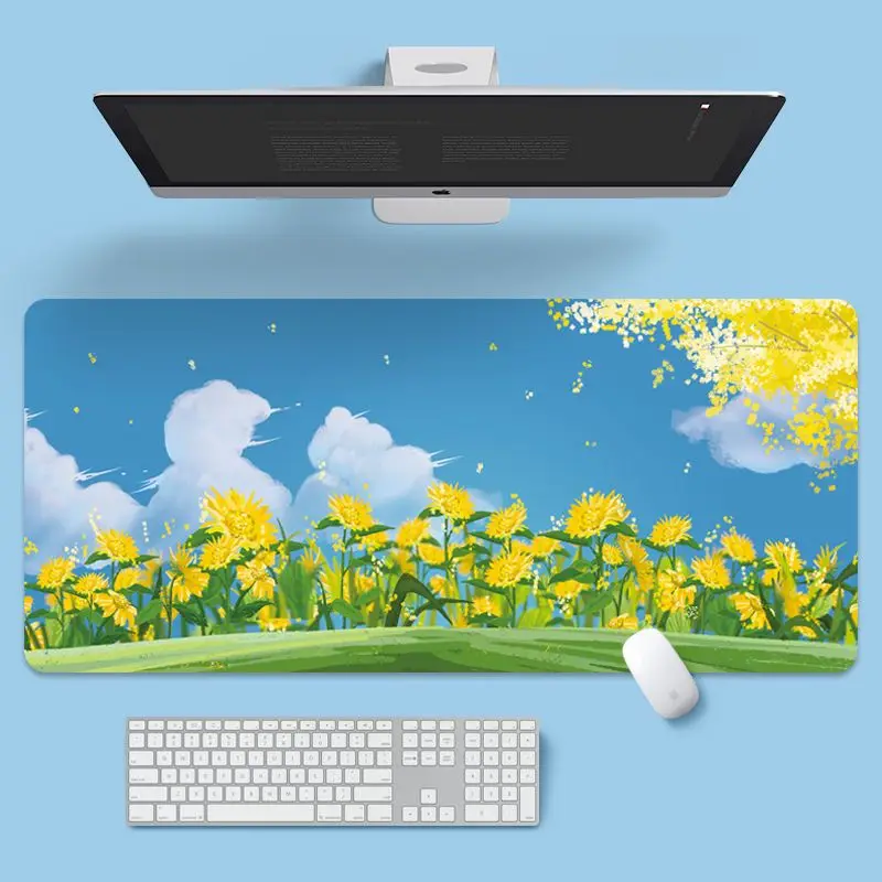 Laptop Mouse - 800x300x2mm Niedlicher Tastatur-Teppich Große Schreibtischunterlage Rutschfeste