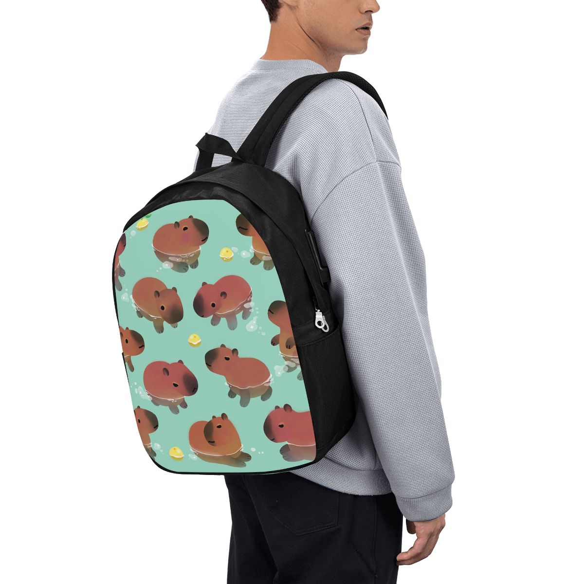 Rucksack mit Capybara-Tiermust – Laptop Bag Bewertung und Preis
