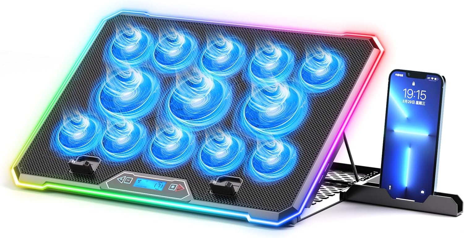 RGB-Laptop-Kühl kissen Gaming- – Laptop Cooling Pad Bewertung und Preis