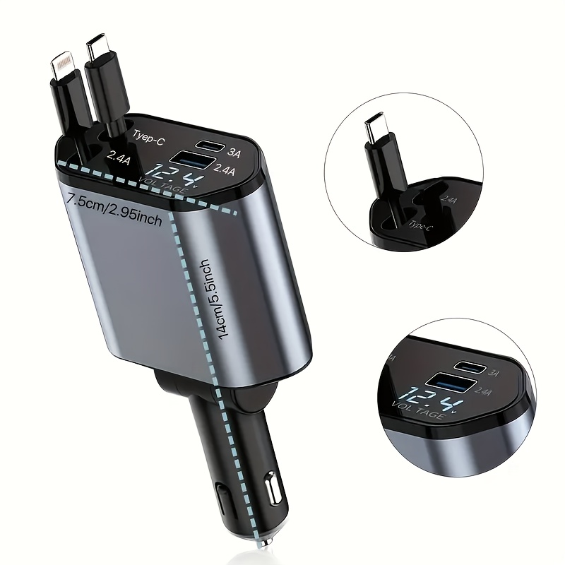 4-in-1 Schnell-Autoladegerät,  – Usb C Hub Bewertung und Preis
