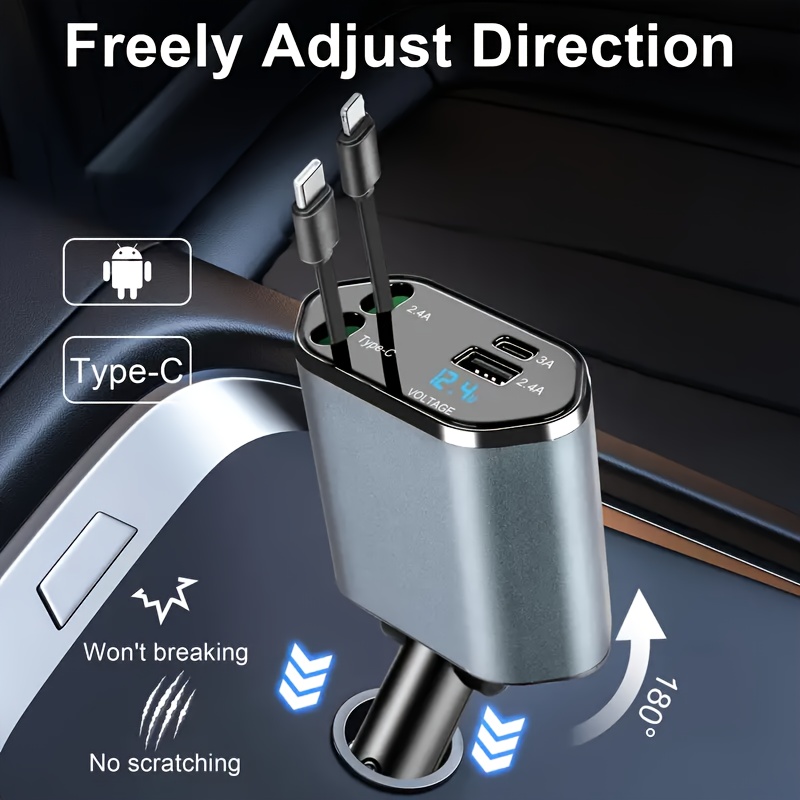 4-in-1 Schnell-Autoladegerät,  – Usb C Hub Bewertung und Preis