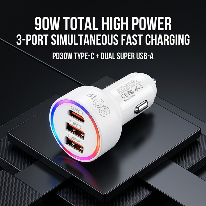 90W Auto-Ladegerät mit mehrfar – Usb C Hub Bewertung und Preis