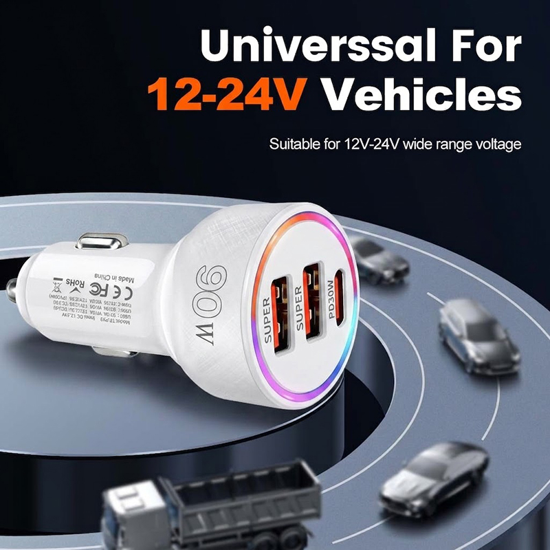 90W Auto-Ladegerät mit mehrfar – Usb C Hub Bewertung und Preis